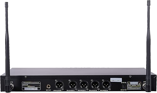 Miniatura 3 de Sonido Town profesional UHF sistema de micrófono inalámbrico de mano con visualización LED, 4micrófonos de mano (neso-u4hh)