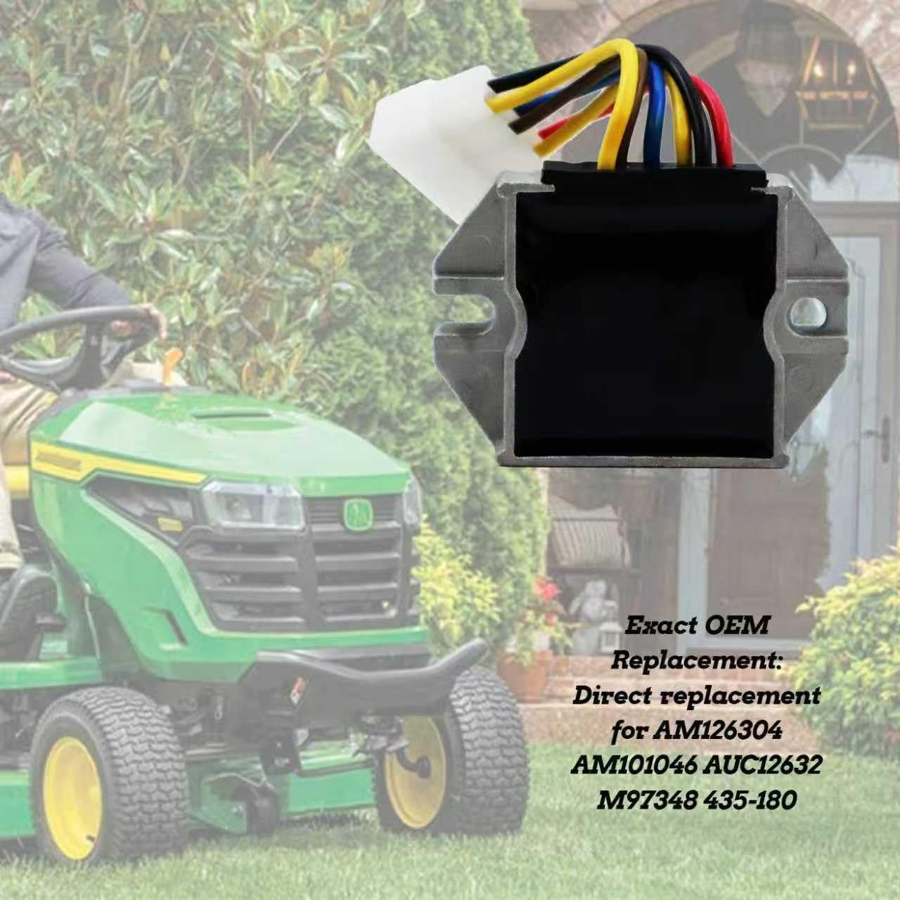 KARSEE Voltage Regulator Rectifier AM126304 AUC12632 M70121 Fit for John Deere 240, 245, 260, 265, 285, 320, 325, 345, 355D, 425, 445, 455 X LX F for Gator 6x4 Gator CS Gator CX Gator TS Gator