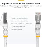 StarTech.com 15m White CAT8 Ethernet Cable, Snagless RJ45, 25G/40G, 2000MHz, 100W PoE++, S/FTP, 26AWG Pure Bare Copper, LSZH - 2