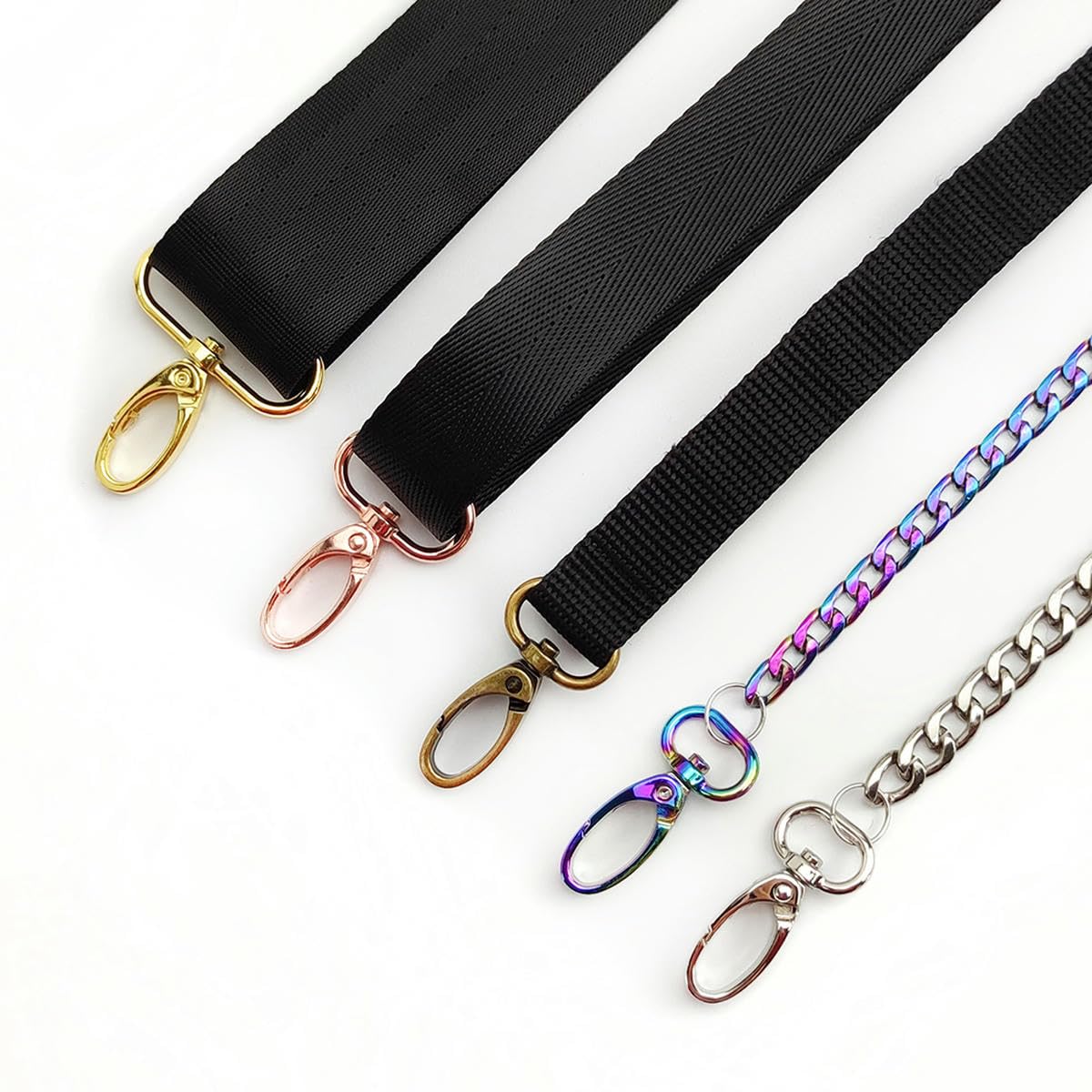 10/20 piezas 16/20/26/32/38/50mm hebillas de correa de bolso de Metal cierre de langosta Collar mosquetón gancho de presión DIY llavero accesorios para bolsos