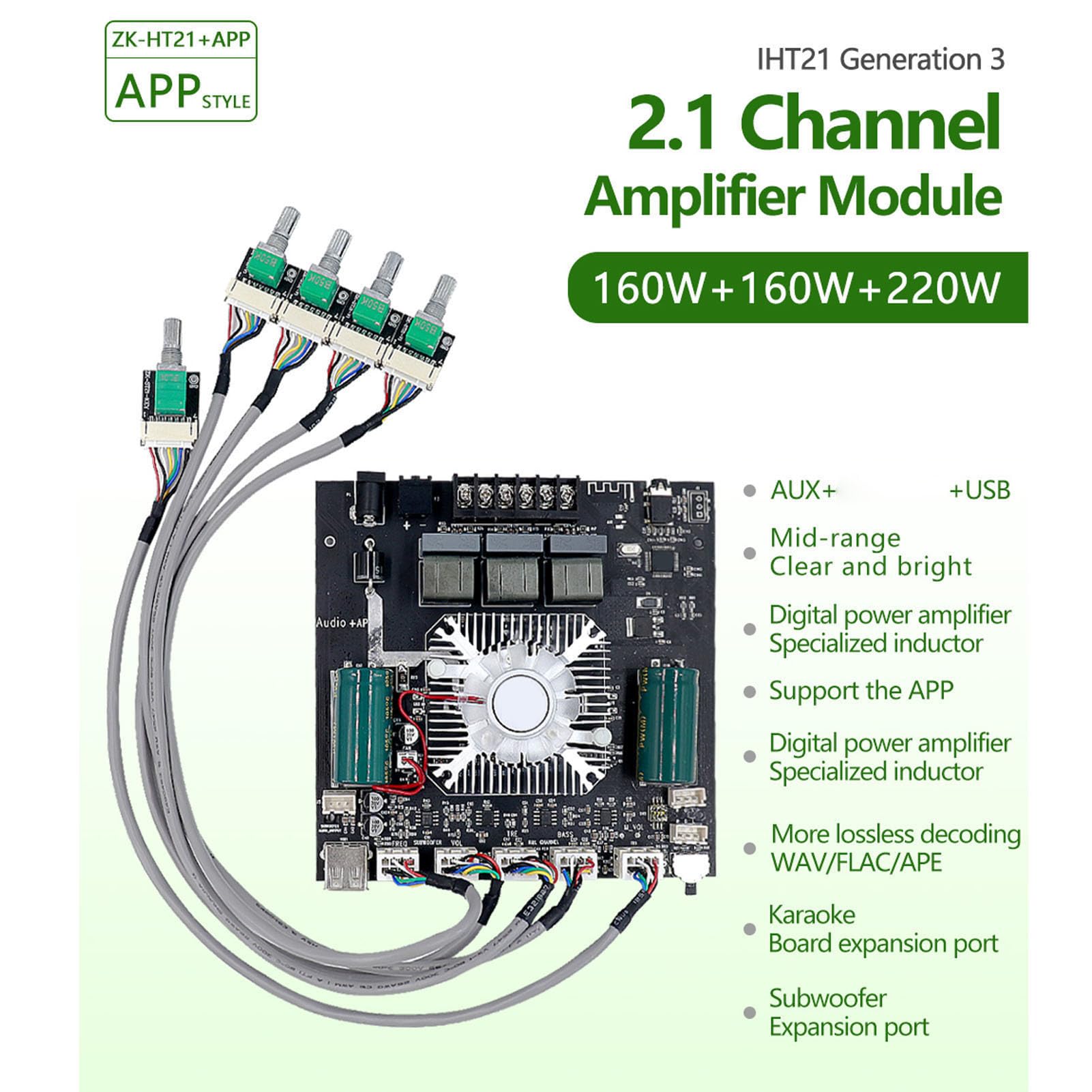 CHICIRIS Módulo Amplificador de Potencia, Placa para Experiencia de