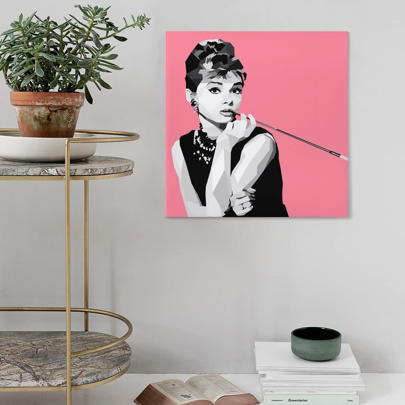 199フレーム付きキャンバスアート　ブランドアートポスター　オードリーヘプバーン 199フレーム付きキャンバスアート ブランドアートポスター