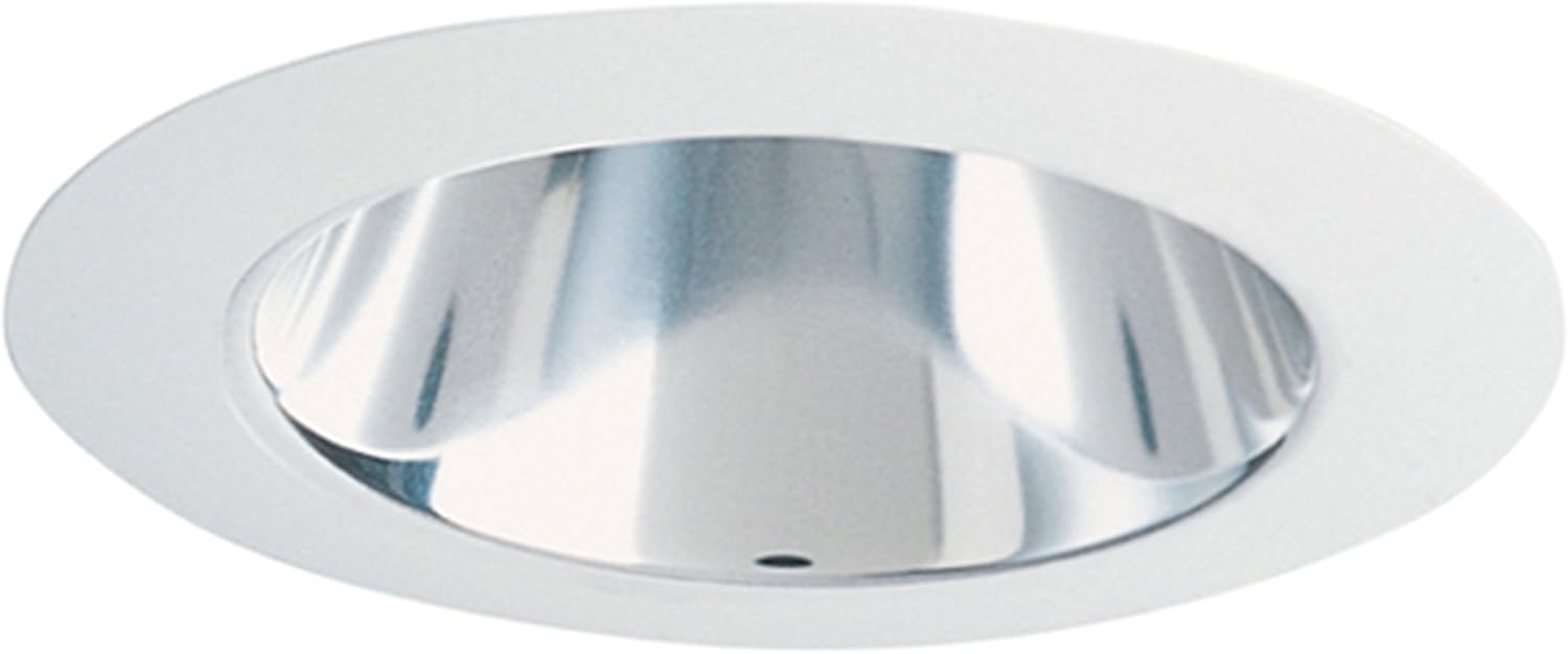Juno Lighting 447WHZ-WH 4-Inch Adjustable Cone Recessed Trim, Wheat Haze with White Trim