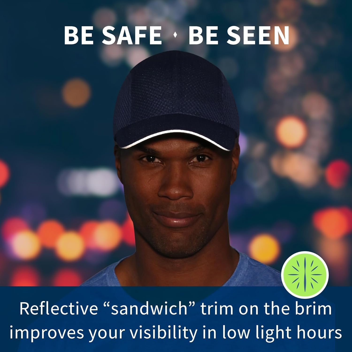 TrailHeads Performance Mens Running Hat - Lightweight, Quick Dry Workout Hats for Men - Athletic Sports Cap for Tennis, Gym