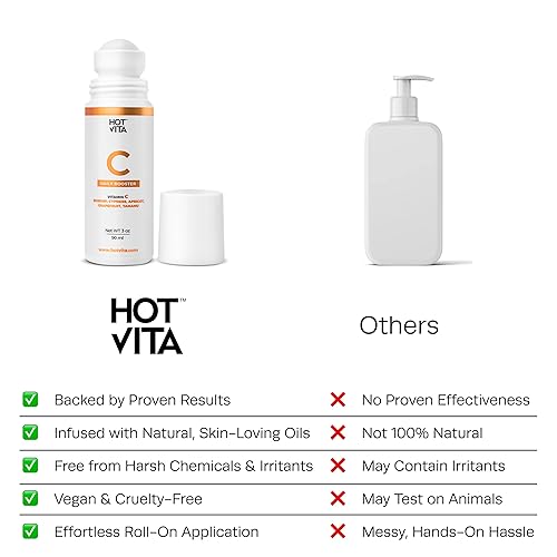 Miniatura 8 de Hot Vita Aceite corporal de vitamina C  Aceite corporal hidratante y reafirmante  Mezcla natural con aceites de rosa mosqueta y ciprés  Unifica el
