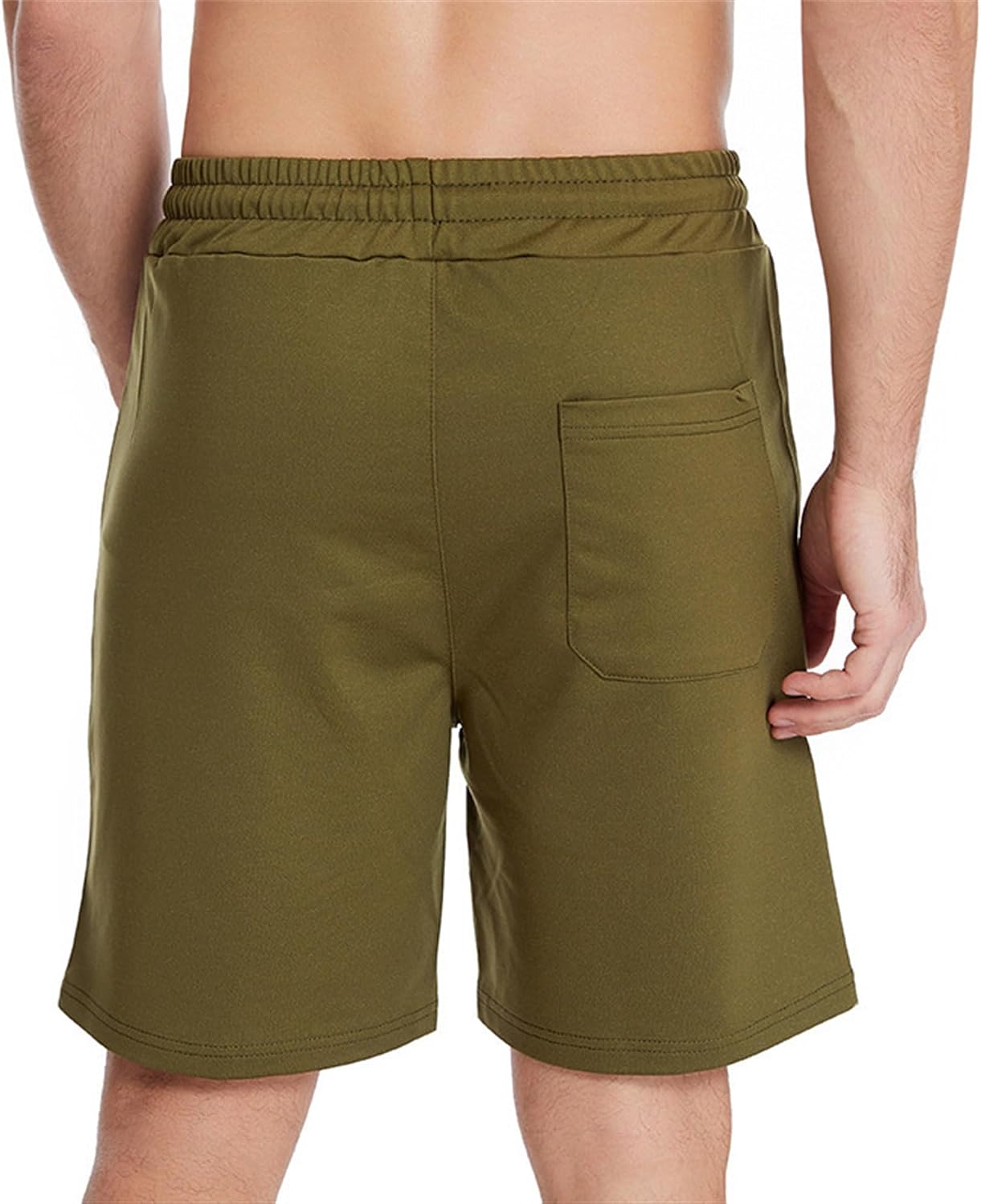 DGHM-JLMY Men's Summer Straight Hiking 5 Points Shorts Outdoor Golf Casual Drawstring Shorts Elastic Athletic Sports Shorts