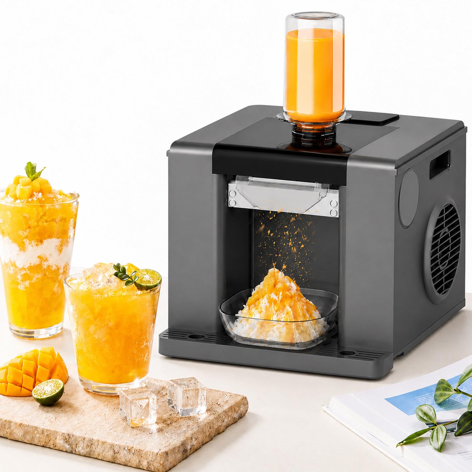Snowflake Ice Maker Machine, 350w Slushie Machine, Snow Cone Machine