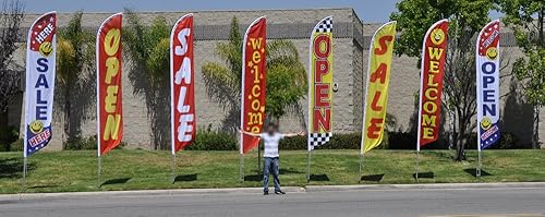 Miniatura 4 de Banderín de plumas para guardería (amarillo) Bandera Swooper - No requiere viento - Solo bandera de repuesto