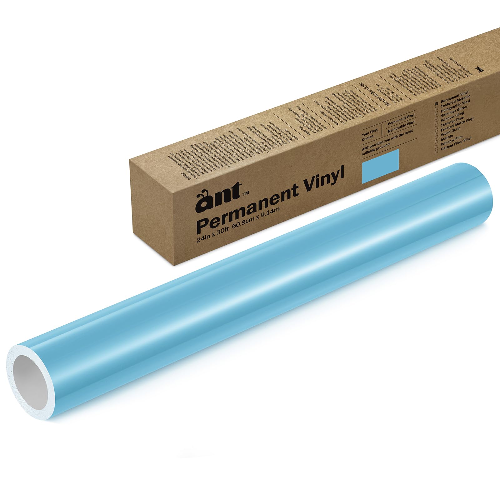 Rouleau de PVP bleu ciel 0,6 cm pour masquer et décorer sans trace