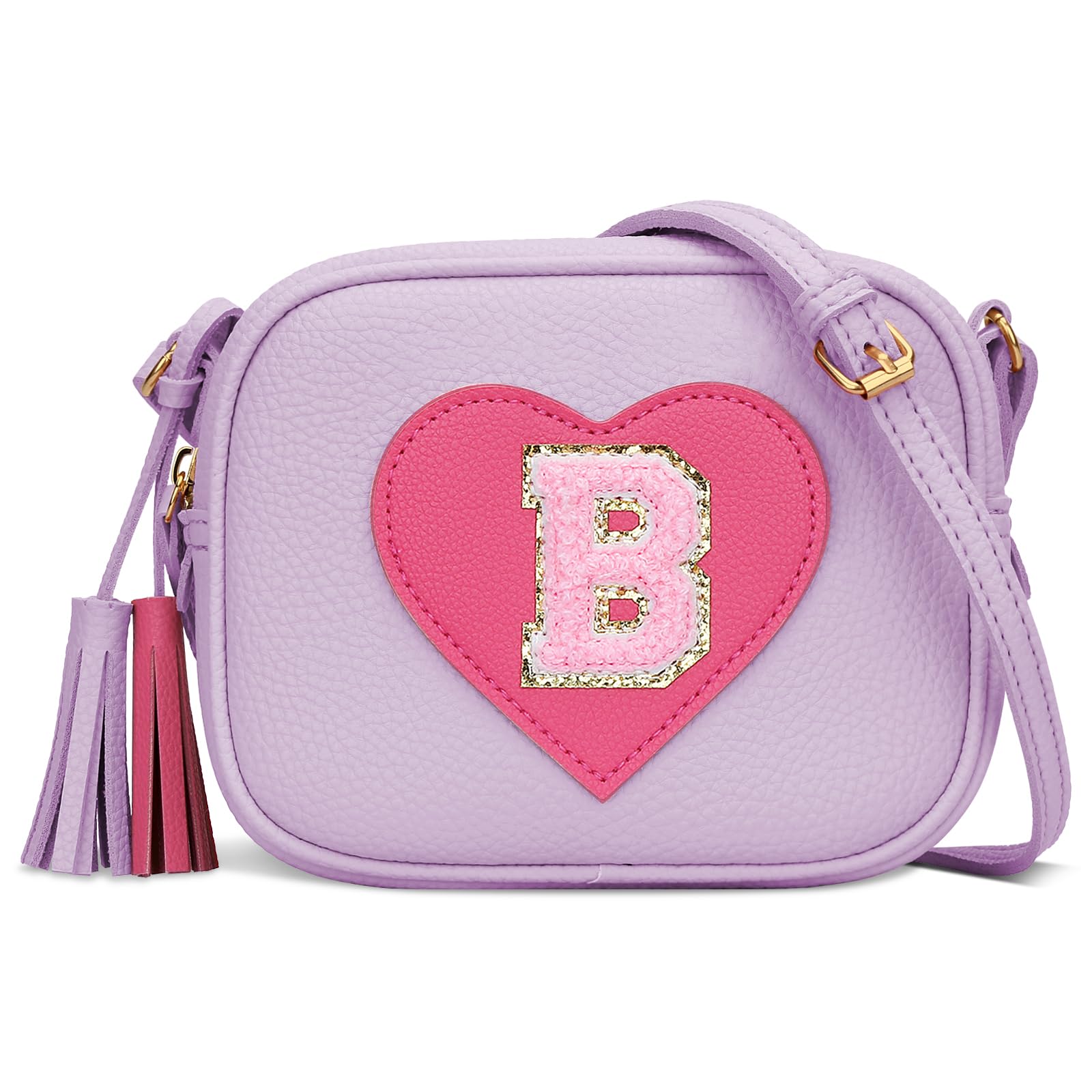 KKXIU Gifts for 3 4 5 6 7 8 Year Old Girls Initial Toddler Purse