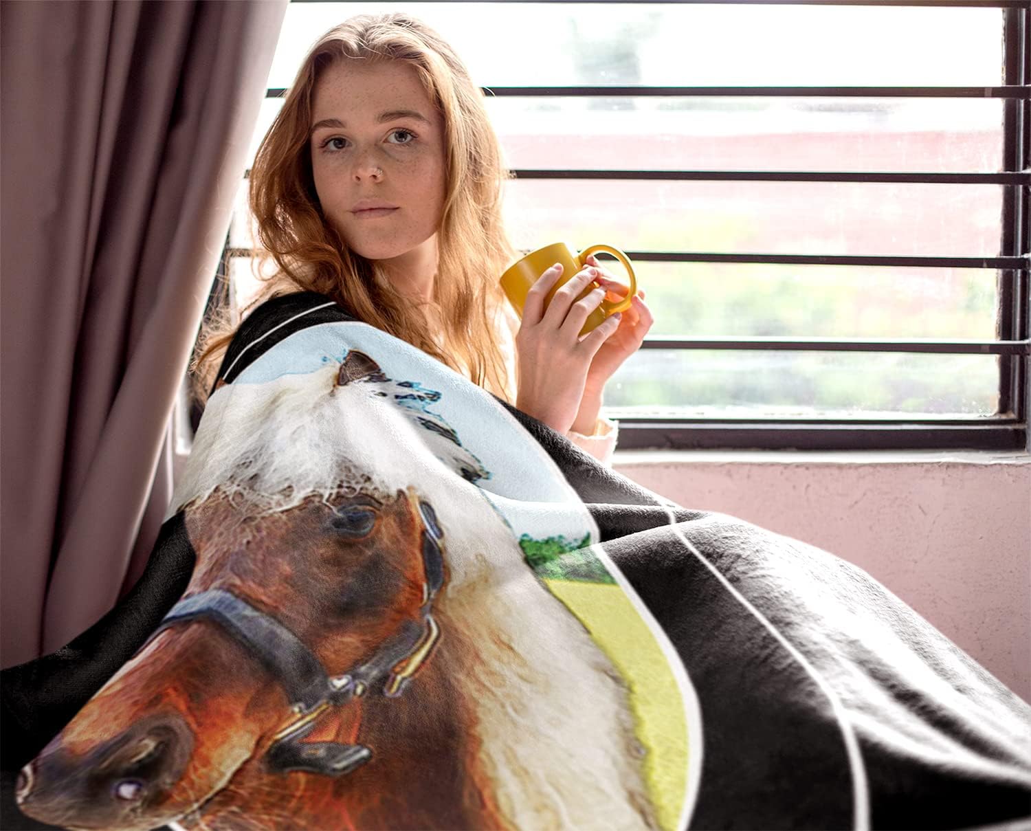 Parks And Recreation Farewell Li'l Sebastian Super Soft Fleece Throw Blanket Black / One Size