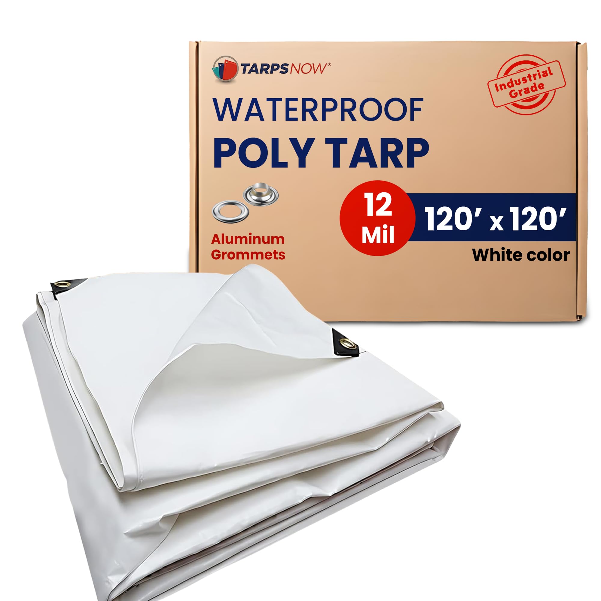 tarps for sale near me Now 120x120 Feet Heavy Duty Waterproof Tarp | 12 MIL Poly Tarp with Reinforced Edges & Aluminum Grommets | Weatherproof Tarpaulin Roof, Outdoor, Camping Model:Mazdaspeed3 Pearl P-530 Single Bass tipi duty tarp provides a