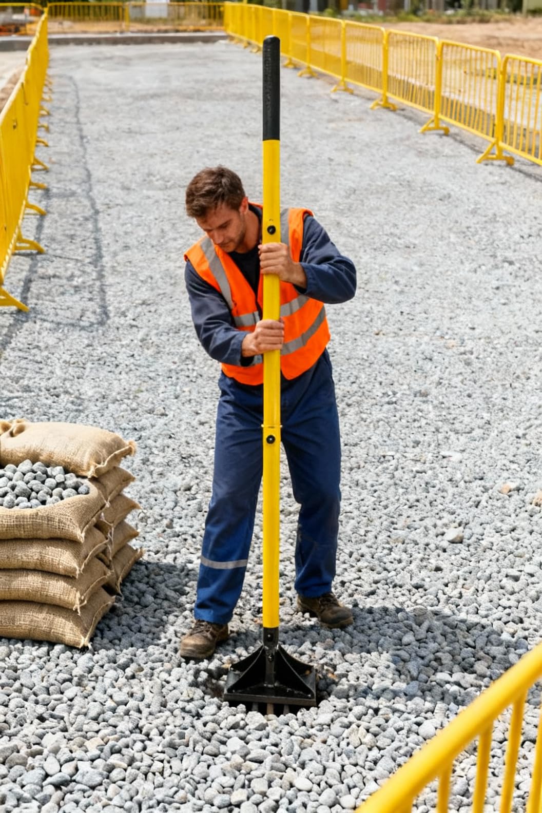 20 cm x 20 cm, compactador manual de acero resistente de 4,1 kg con mango de 1,22 m, compactador de suelo de placa para nivelar suelo, grava, asfalto, entrada para nivelar suelo, grava, asfalto