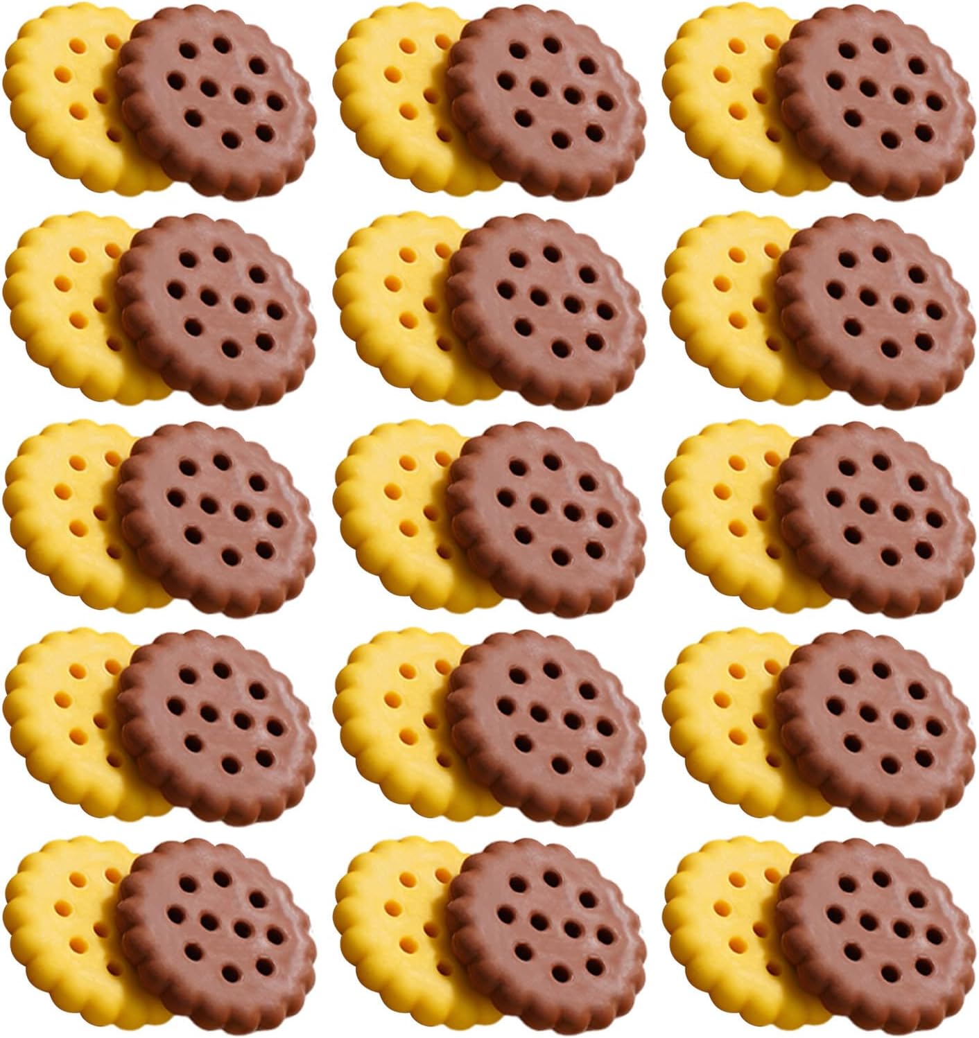 GLEAVI 60pcs Cute Kawaii Cookie Erasers for School Supplies, Lightweight Rubber Erasers that Remove Pencil Marks, for Classroom Rewards and Back to School Prizes
