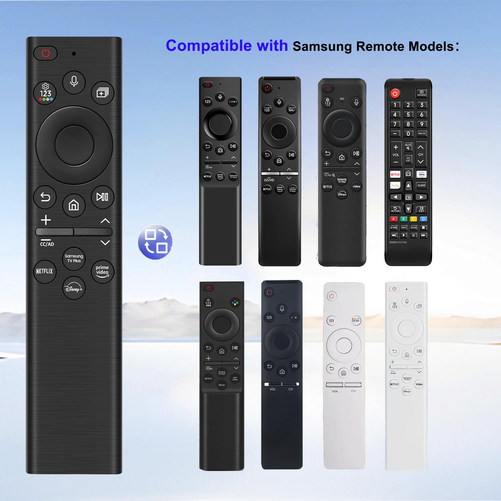 BN59-01385A è adatto per telecomandi Samsung Smart TV ed è un'alternativa universale con funzione vocale
