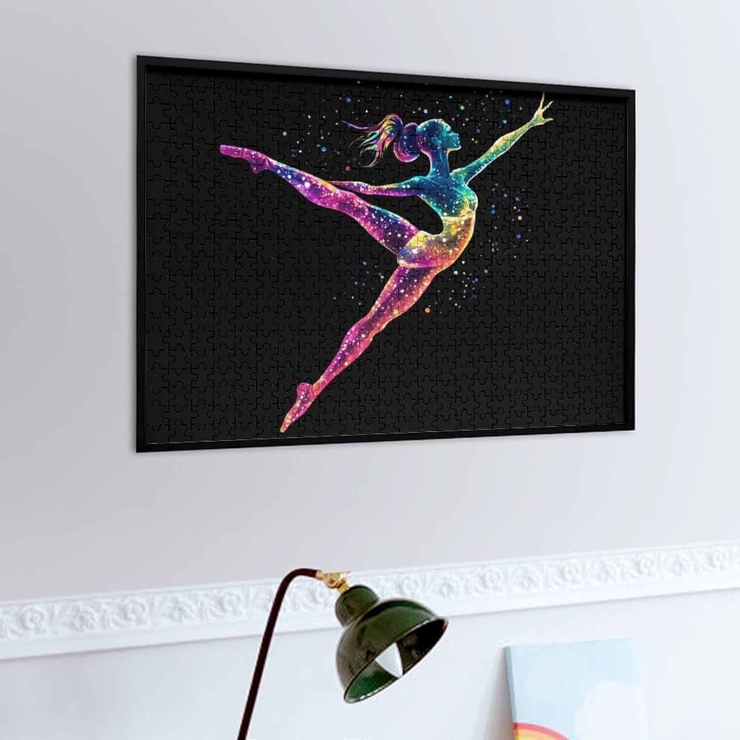 Gymnastics Girl Pattern Wood Puzzle Challenging Jigsaw Puzzles for Women Men