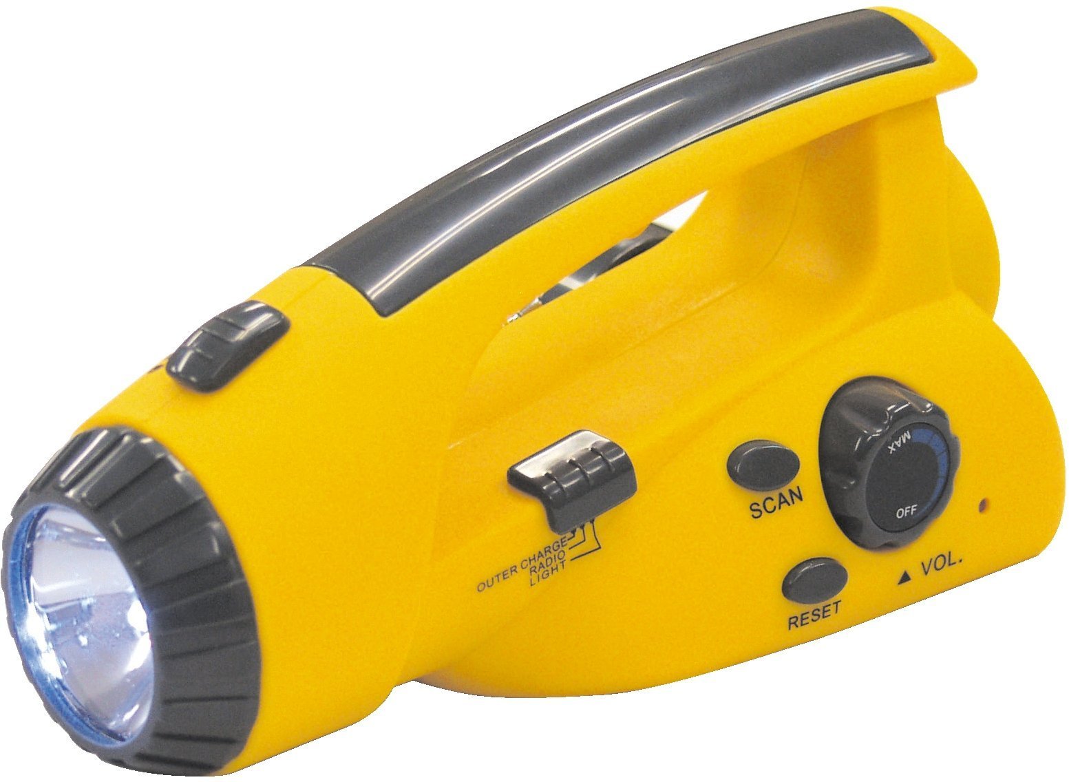 Amazon.co.jp : 手回し発電ラジオ付きライト 3906 : DIY・工具・ガーデン