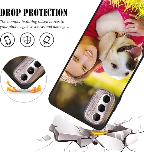 Vista 86 de Funda personalizada para Motorola Moto G Stylus 2021 con nombre de foto, texto y foto, GStylus personalizado -21 funda suave y fina (negro) de 6.8