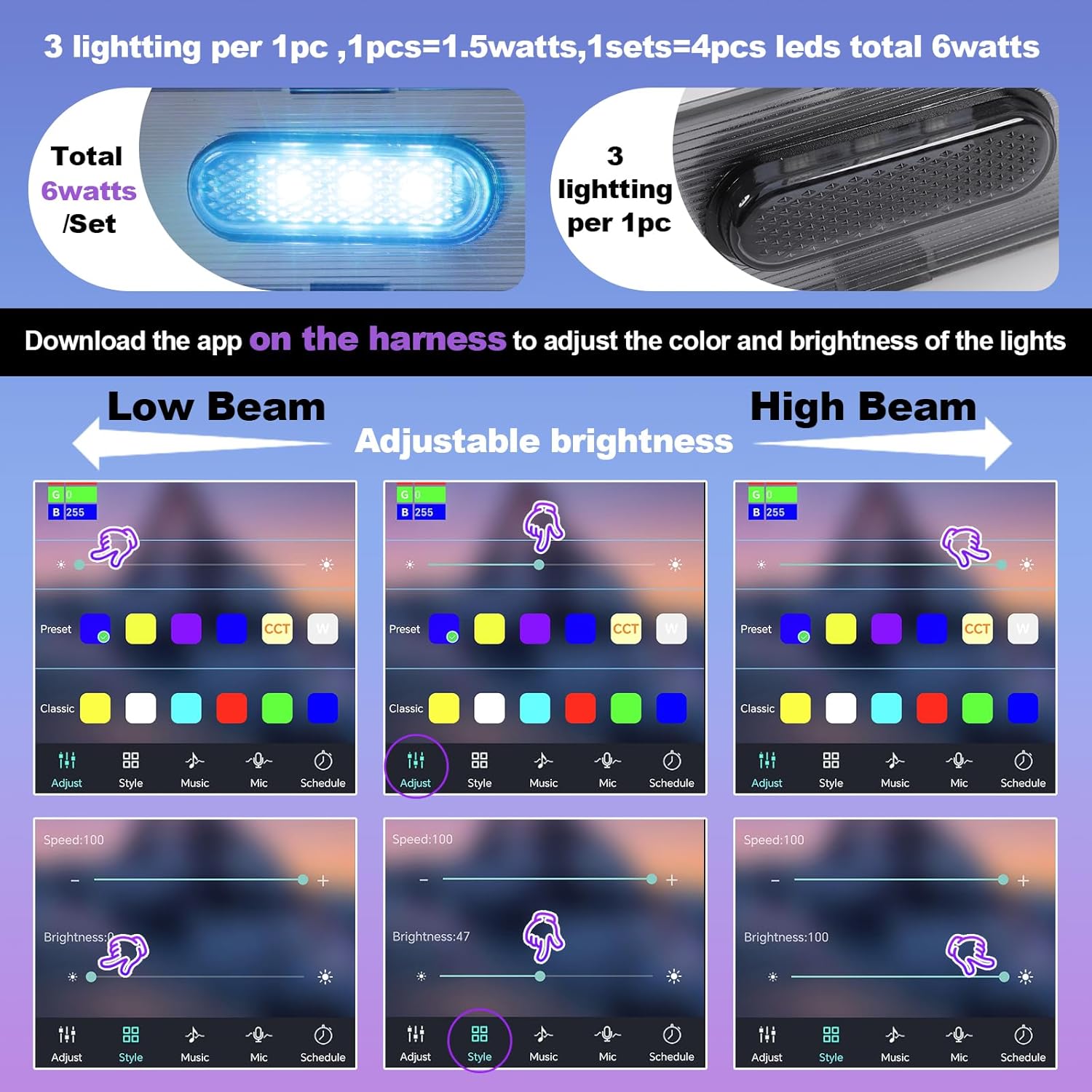 Racing Grill Lights for 2025 2026 Toyota 4Runner TRD Pro Trailhunter Grille Grills Light Accessories (Colorfull)