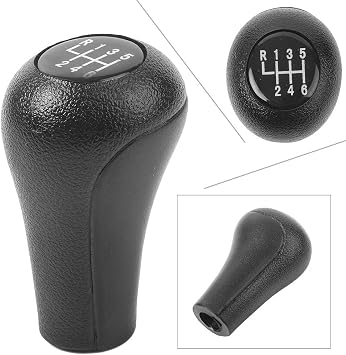 FSFY Black Gear Shift Knob 6-Speed Manual Transmission for BMW Selected Models for BMW E92 E90 E60 E46 E39 E36 E53 M3 M5