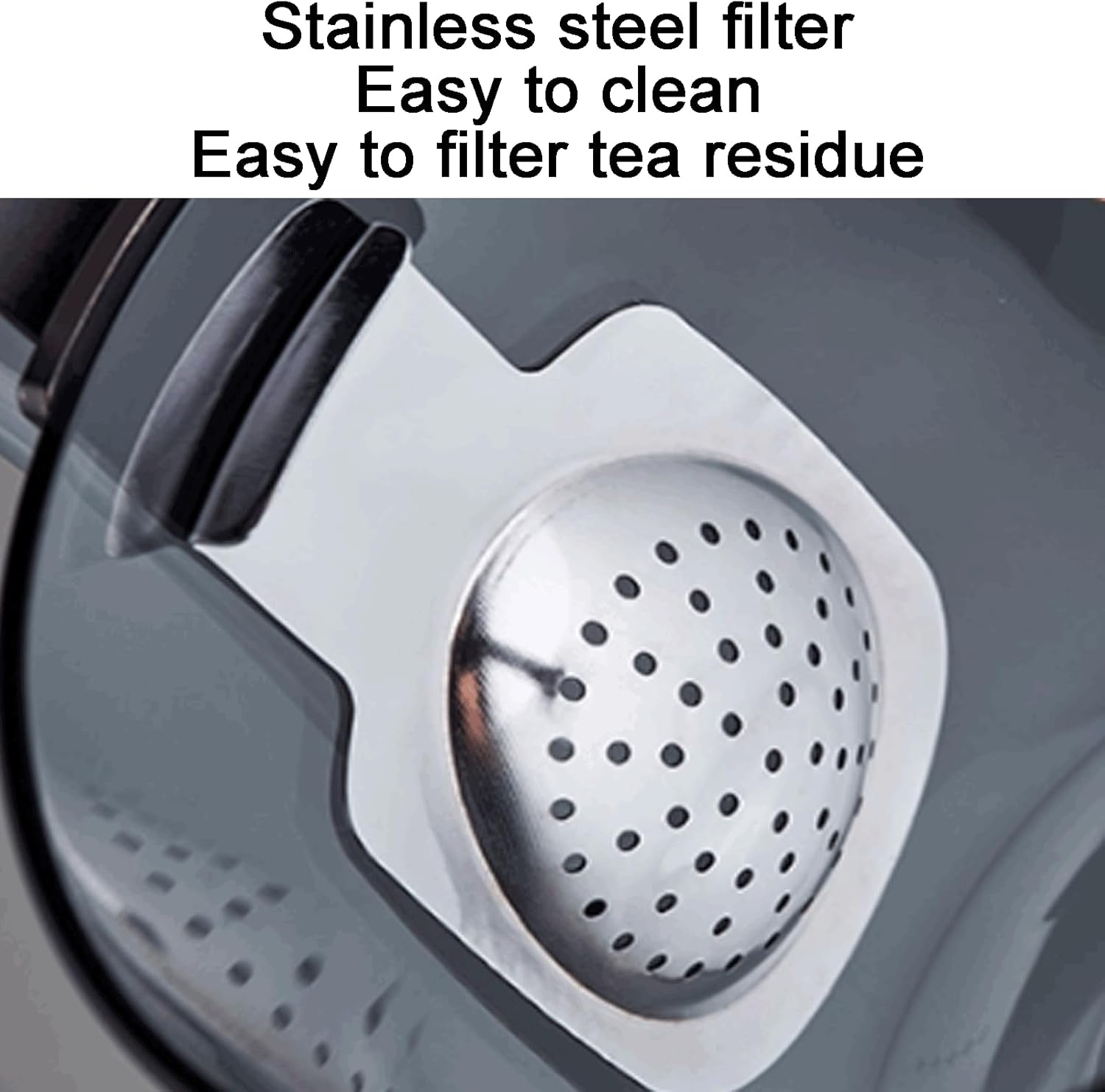 Countertop Clear Glass With Stainless Steel Infuser And Lid Large Capacity 38.7 oz / 1100 ml