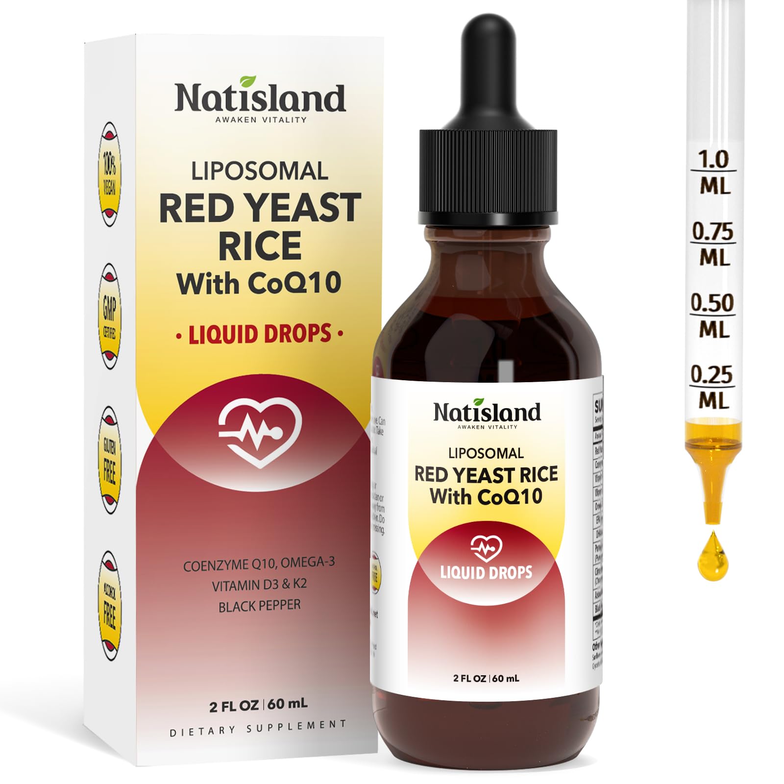 Liposomal Red Yeast Rice with Coq10 Liquid Drops