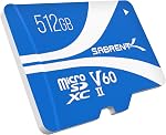 SABRENT Rocket V60 microSDXC Carte mémoire 512GB, V60 Spécification 8K Vidéo, A1, UHS-II Compatible (SD-MT60-512GB)