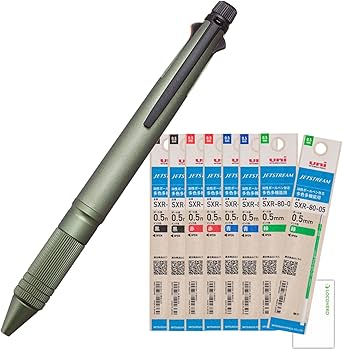 Amazon | 三菱鉛筆 多機能ペン ジェットストリーム 4＆1 本体+紙包装
