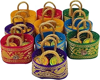 Soul Artisan Thamboolam kumkum and Haldi/Pasupu/manjal powder Return Gift Set (Pack of 20) Traditional handmade small bag...