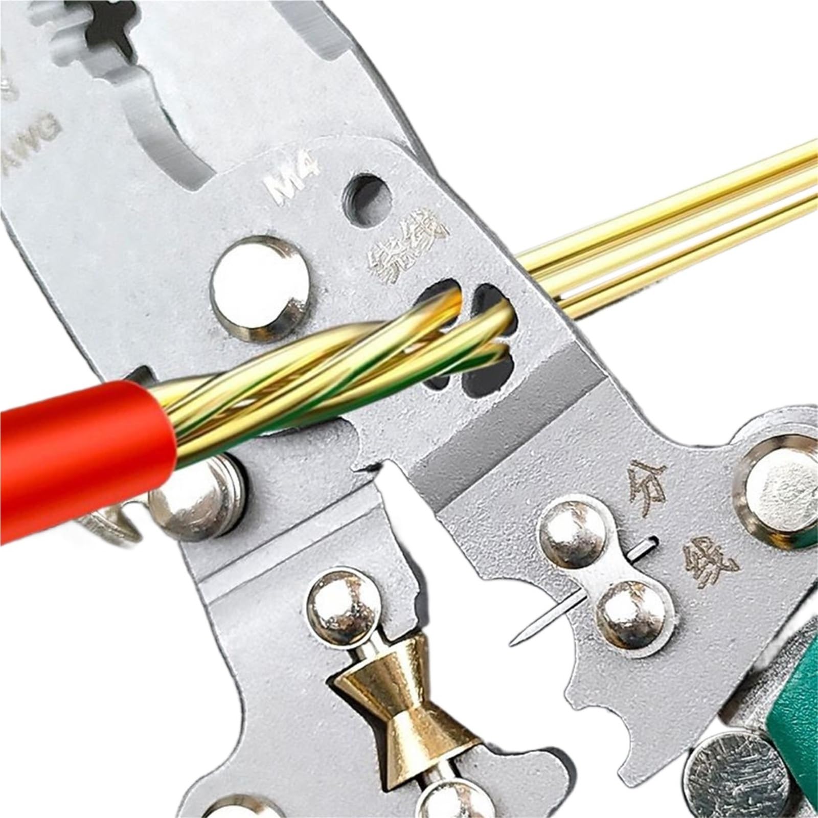 Narzędzie do ściągania izolacji Heavy Duty Elektryk Zaciskarka do przewodów Profesjonalne wielofunkcyjne szczypce do ściągania izolacji Szybkie zwalnianie zaciskania kabli