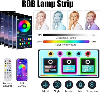 DSLR Photo Booth with Camera & Printer,Mirror Photo Booth with 15.6 Touch Screen,Flight Case,Built-in Mini PC,App ControlPerfect for Weddings,Parties,Event Rentals (Black, Camera+Printer)