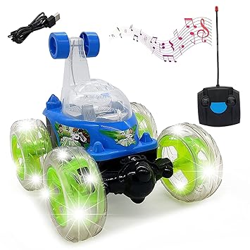 Rubela Stunt Car 4WD 2.4GHz Rotating Vehicles High-Speed Off-Road Stunt Truck Toys for 3 -12 Year Old Boy Birthday