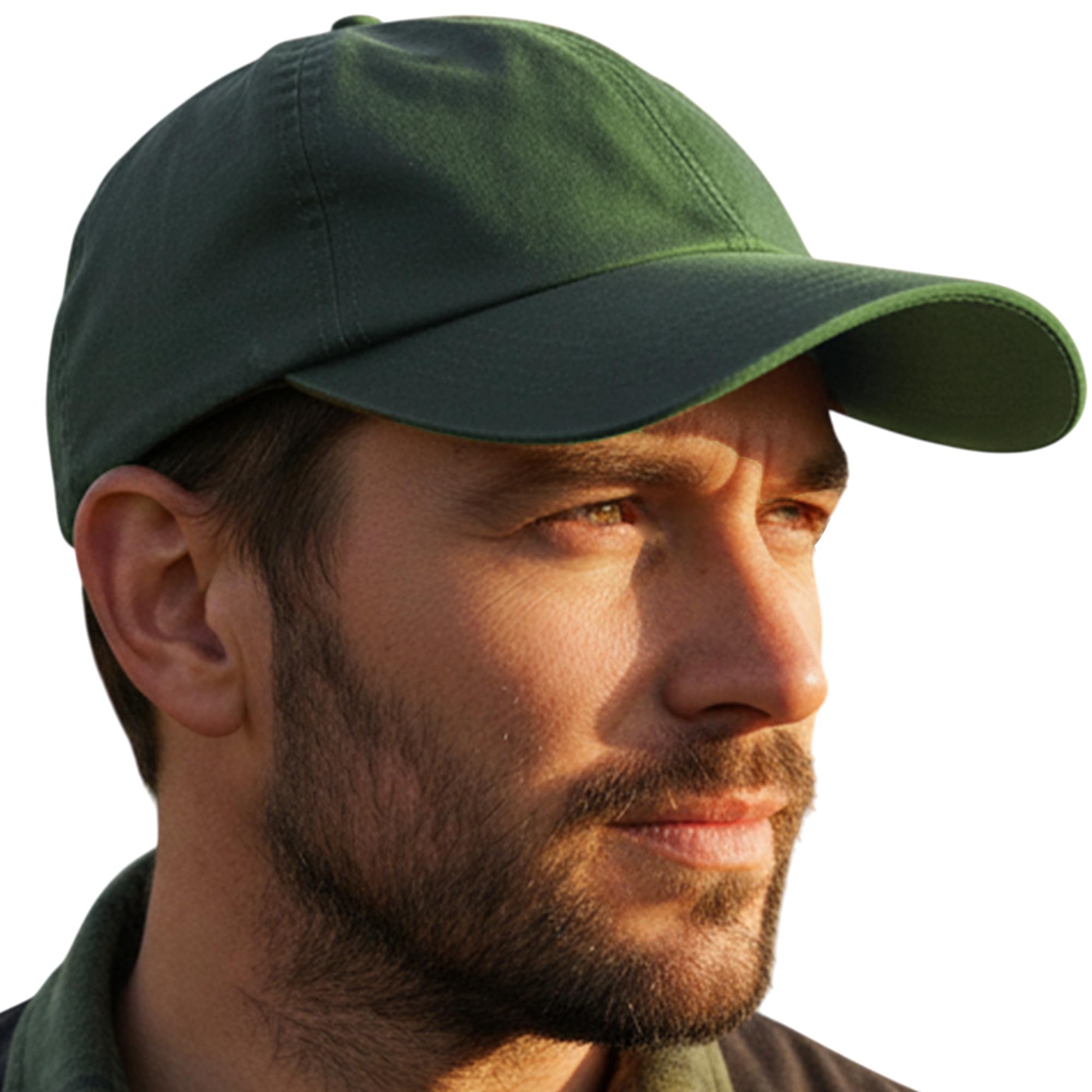 B28 Mens Deluxe Waxed Cotton Wax Baseball Cap Olive