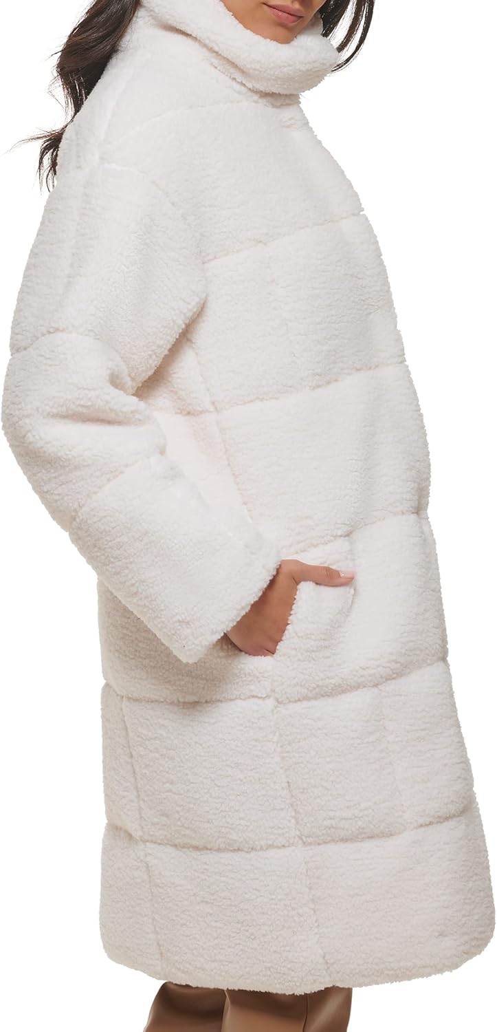 Levi's Womens Patchwork Quilted Teddy Coat - Image 5