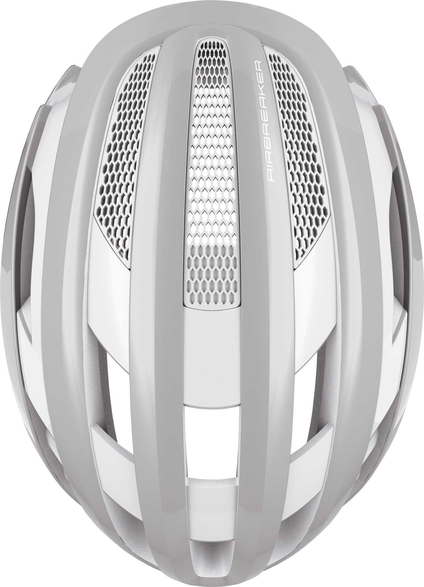 Kask rowerowy szosowy ABUS AirBreaker - Wysokiej klasy kask rowerowy do profesjonalnej jazdy na rowerze - dla nastolatków i dorosłych - Kask dla mężczyzn i kobiet - Pure Grey, rozmiar L
