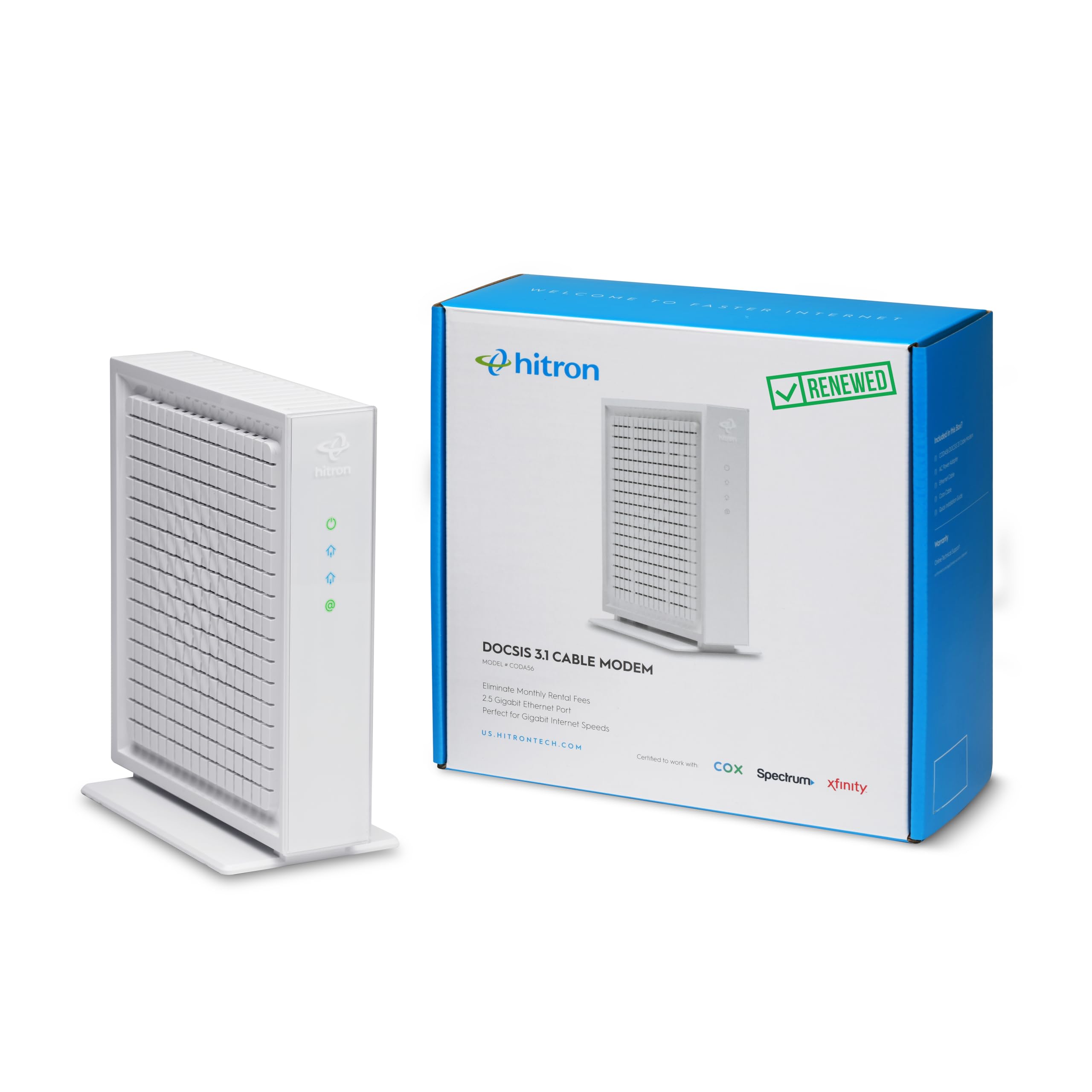 Amazon.com: Hitron CODA56 Multi-Gigabit DOCSIS 3.1 Modem | 2.5