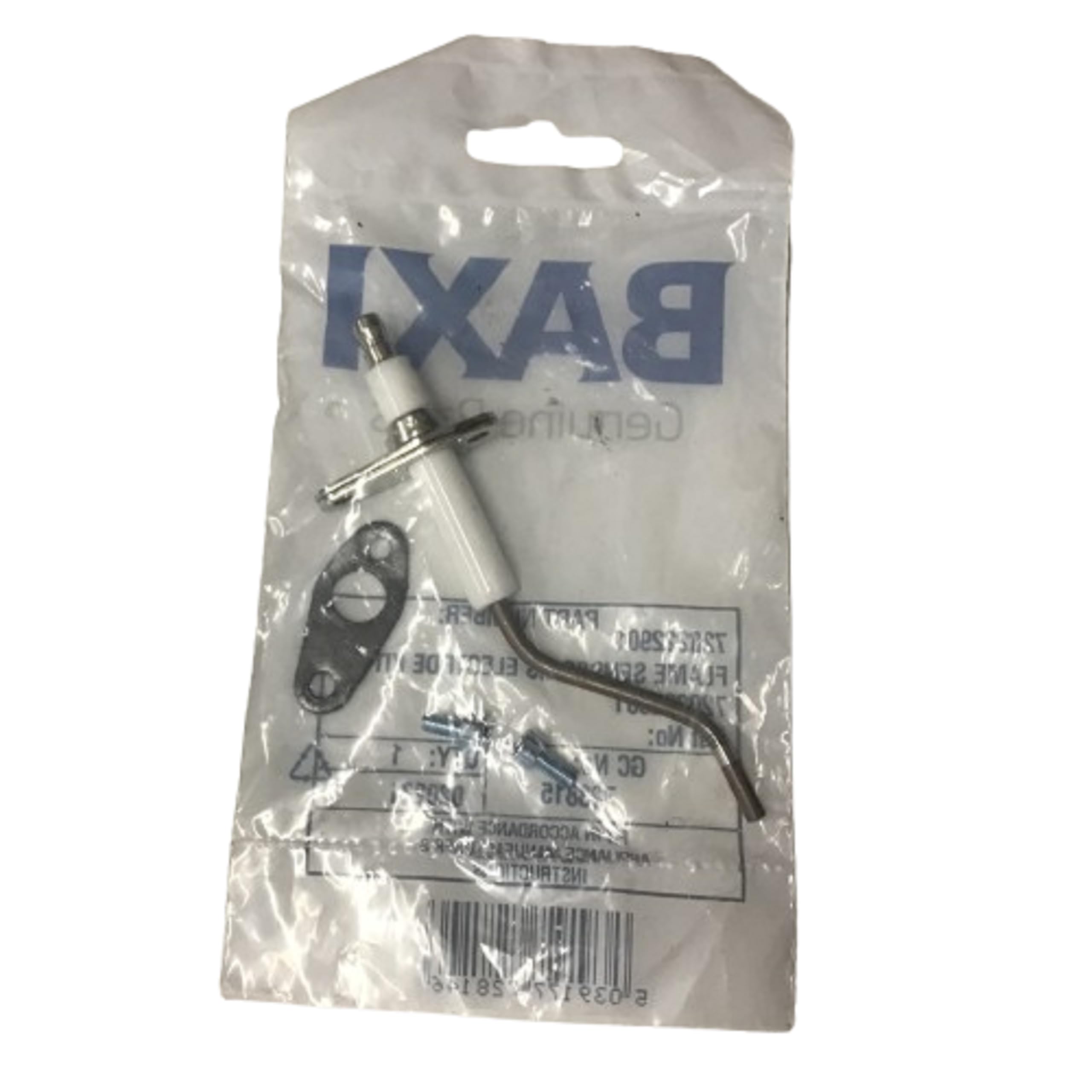 BAXI PLATINUM 24 28 33 40 HE & HE A  IONISATION ELECTRODE KIT 720222901 5114703