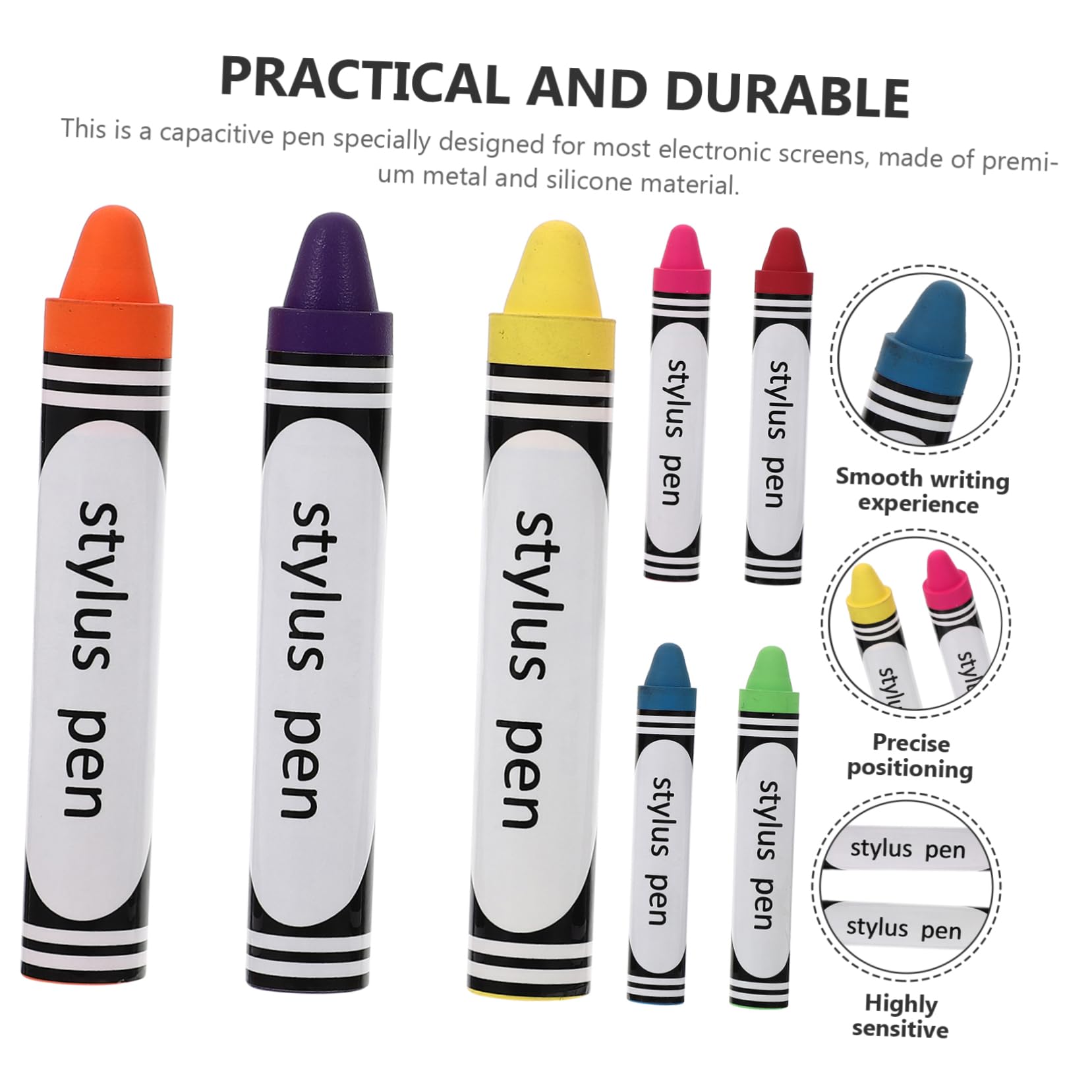DOITOOL 21 Piezas lápiz óptico Capacitivo Pluma Escritura Tableta Aguja Lapiz Rojo Light Stylus Pen lápiz Capacitivo del teléfono lápiz Estilo Pluma Pantalla táctil Pluma Escribir