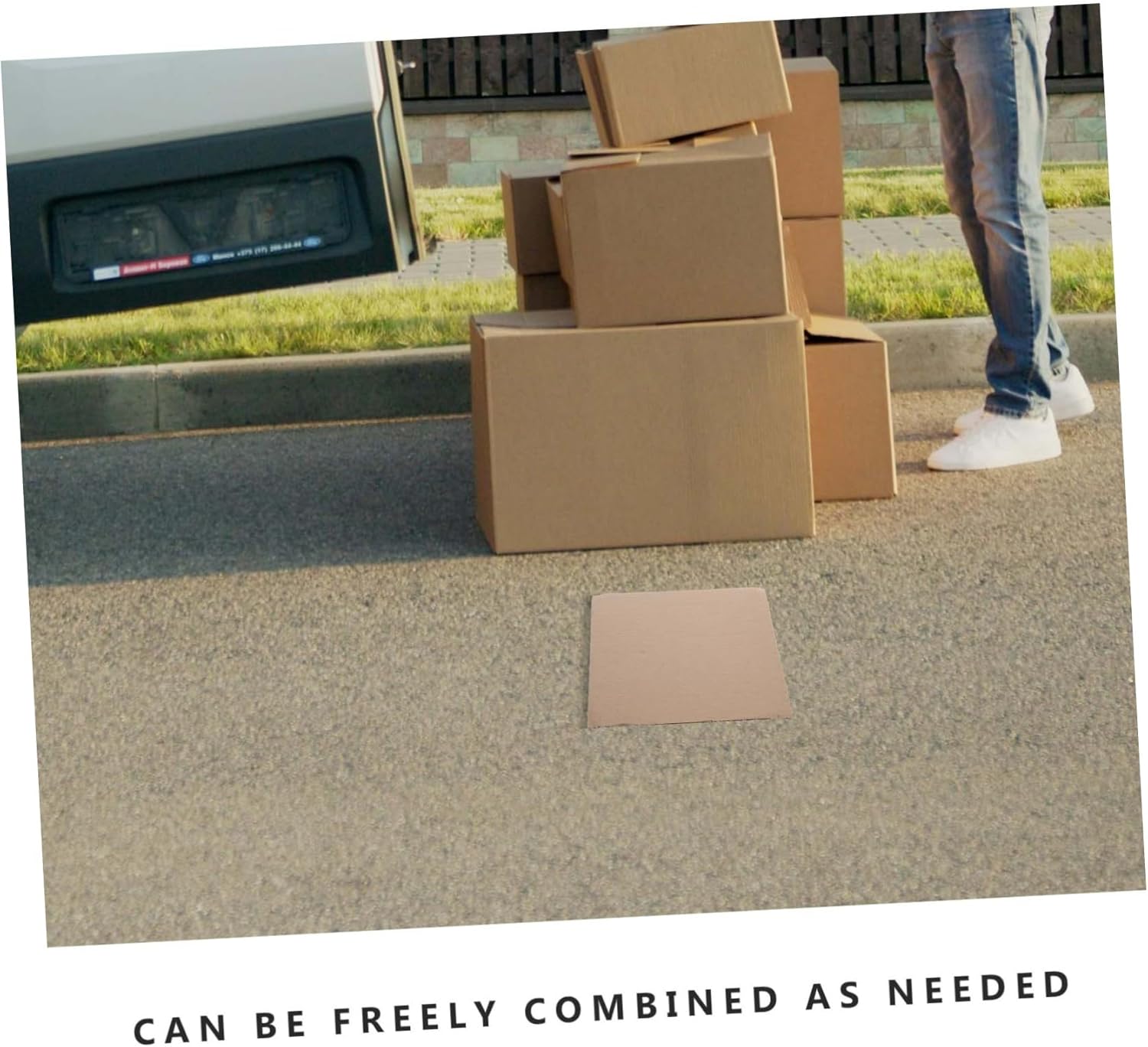 Uonlytech 50pcs Kraft Dividers Box Cardboard Partition Inserts for Moving Boxes Packing Supplies Cardboard Shirt Inserts Small Business Supplies