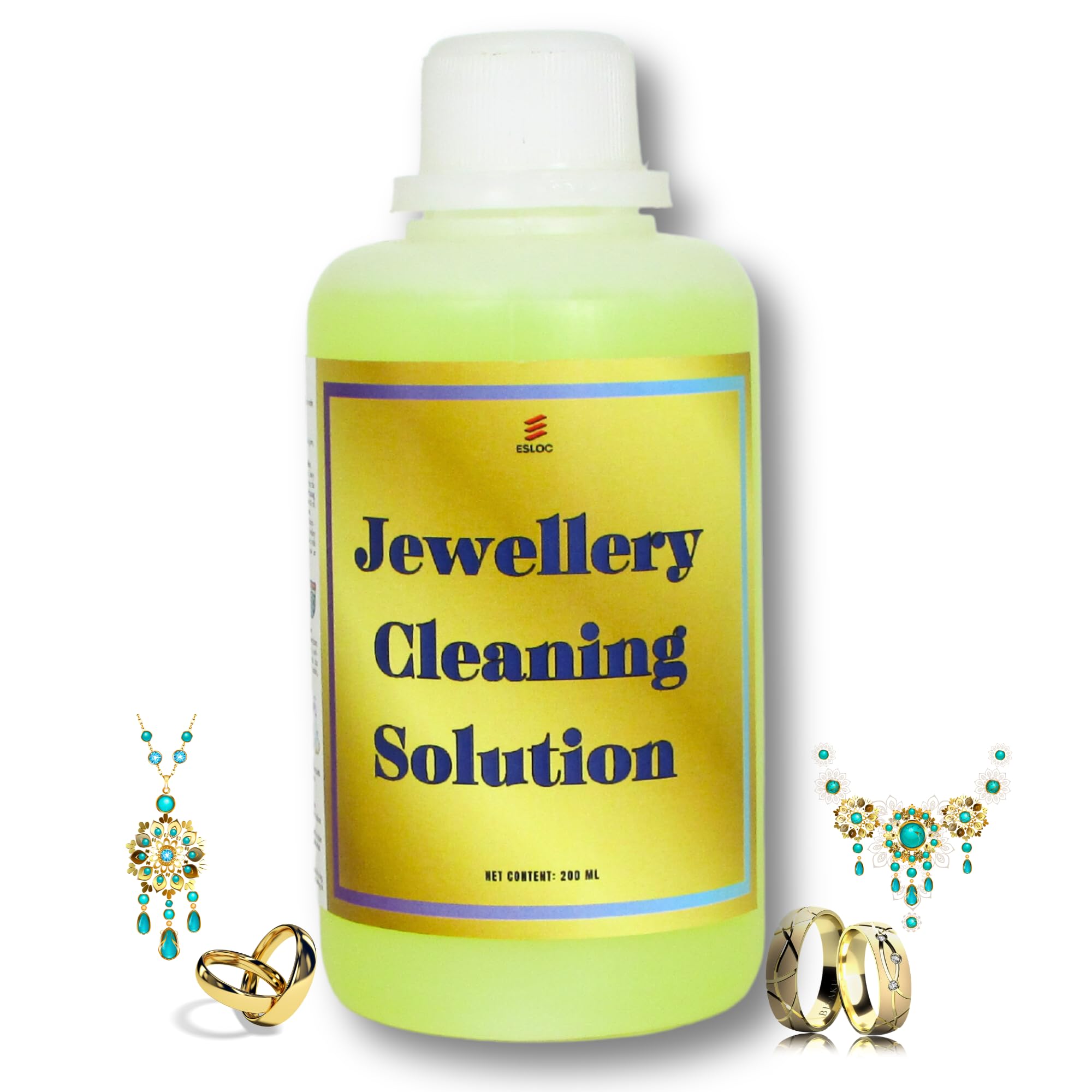 Jewellery Cleaner Liquid Concentrate for Manual and Ultrasonic cleaning Gold, Silver, Platinum, Instant Shine ESLOC (200 ML) (B0CKPSWK61) Amazon Price History, Amazon Price Tracker