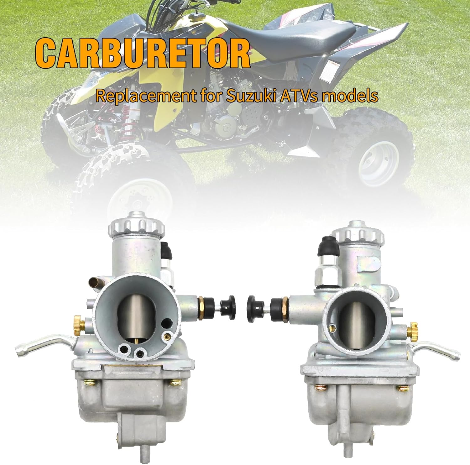 Carburetor Tune Up Kit, Replacement for Suzuki Quadrunner L230 LT230E 2x4 1985-1993, Replacement for Suzuki Quadrunner 250 LTF250 LT4WD 1988-1996