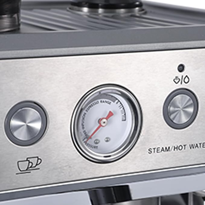 Cafetera con Molinillo Integrado, Cuerpo Acero Inoxidable, para Hogar y Oficina miniatura 6