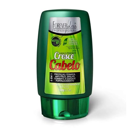 Forever Liss - Linha Cresce Cabelo - Dejar En 5 em 1 140 Gr - (Crece la colección del pelo - Dejar en 5 en 1 neto 4.93 Oz)