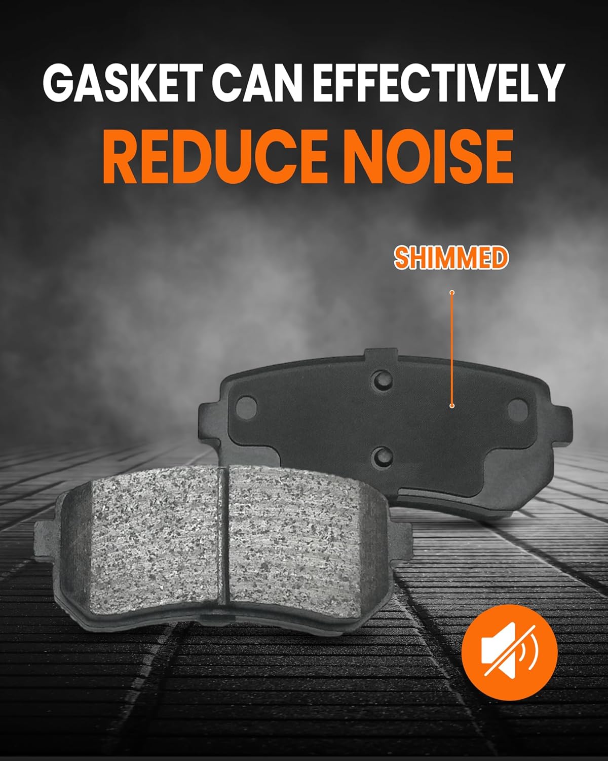 MOTOREVO Metallic Rear Brake Pad Set Compatible With Silverado 1500 [ 2007-2013 ], Excellent Braking, Low Dust And Low Noise D1194