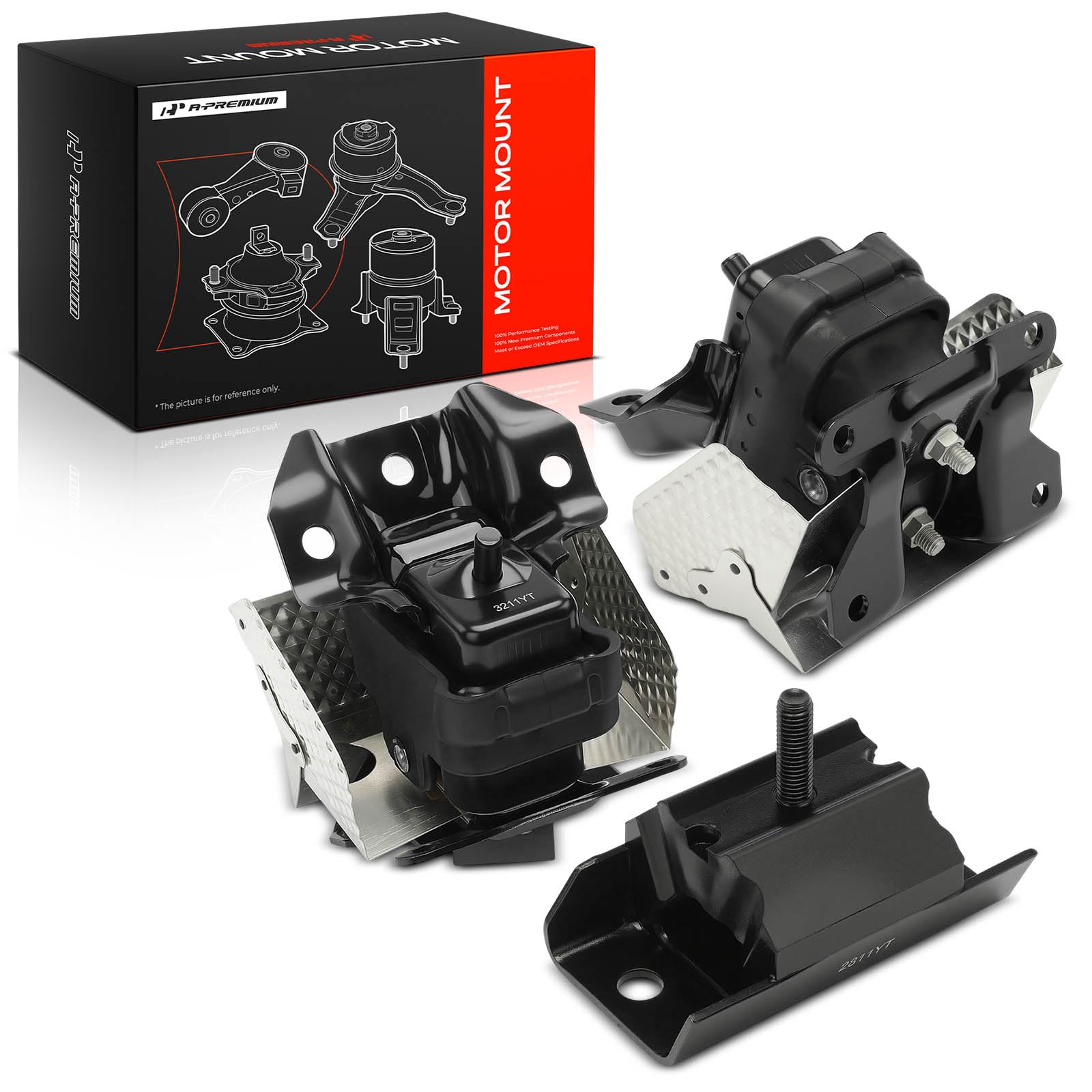 Photo 1 of A-Premium 3PCS Engine Motor and Transmission Mount Set Compatible with Chevrolet Silverado 1500 2500 3500 Tahoe Suburban Avalanche & GMC Sierra 1500 Yukon & Cadillac Escalade, Replace# A5365 A2811