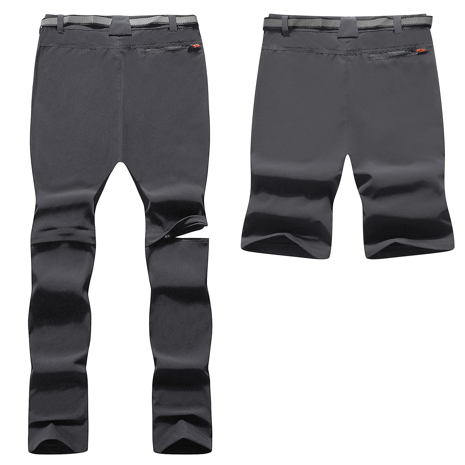 BenBoy Pantaloni Trekking Uomo Pantaloni Impermeabili Lavoro da Zip off Convertibile Traspirante Pantaloncini Asciugatura Rapida Pantaloni Leggero da Montagna Caccia