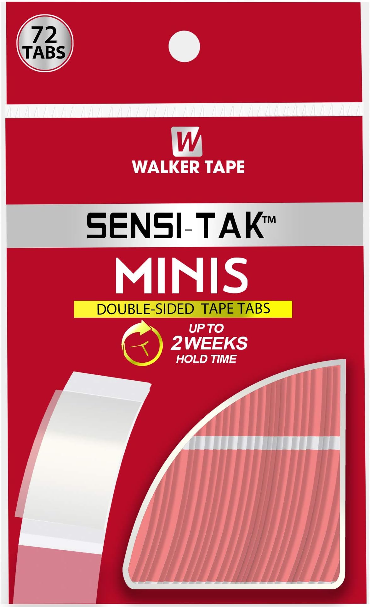 Walker Tape SENSI-TAK CONTOURS & MINIS Shape C 1-pack = 36 pcs(72tabs)