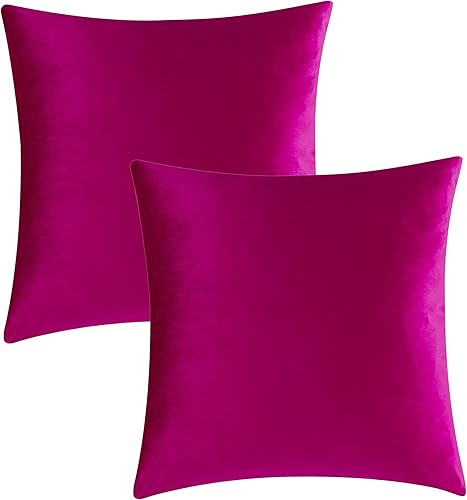 Vista 90 de GIGIZAZA - Juego de 2 fundas de almohada decorativas de 18 x 18 pulgadas, fundas de almohada cuadradas de terciopelo verde azulado pavo real