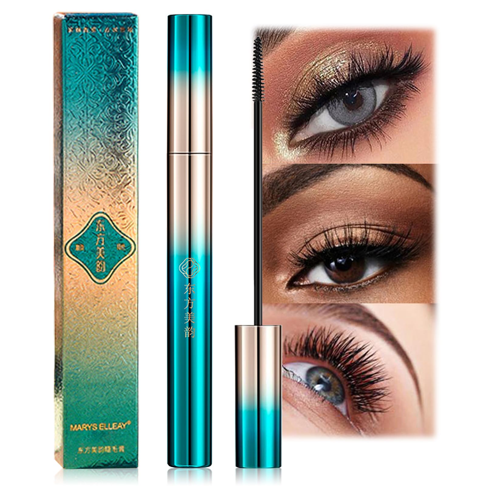 Waterproof Ultra Fine Mascara Lengthens, Thickens & Catches Tiny Eyelashes - Ideal for Fine and Short Lashes - Skinny, Black Mascara