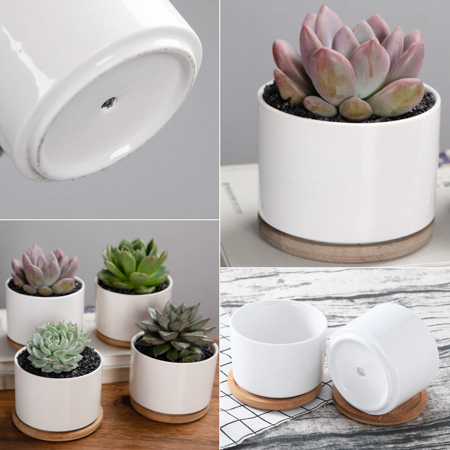Vaso per piante in stile art déco in ceramica a forma di gatto con foro